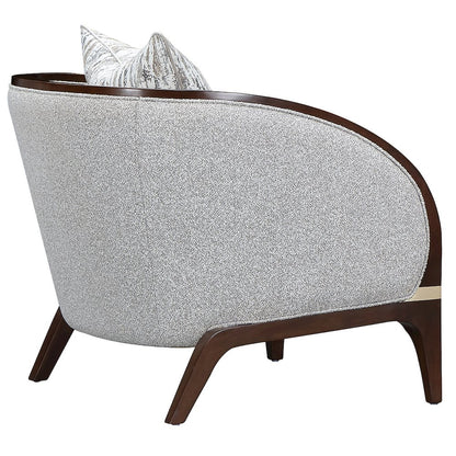 Houston Matching Chair - Pebble/Walnut