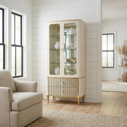 Scotts Square Display Cabinet - Light Champagne