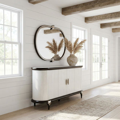 Paris Chic Sideboard with Mirror - Espresso