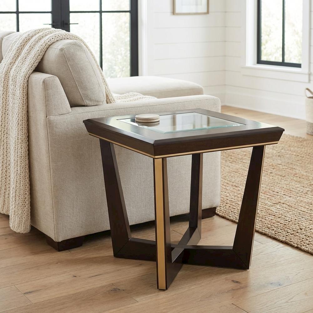 Belmont Place End Table - Espresso