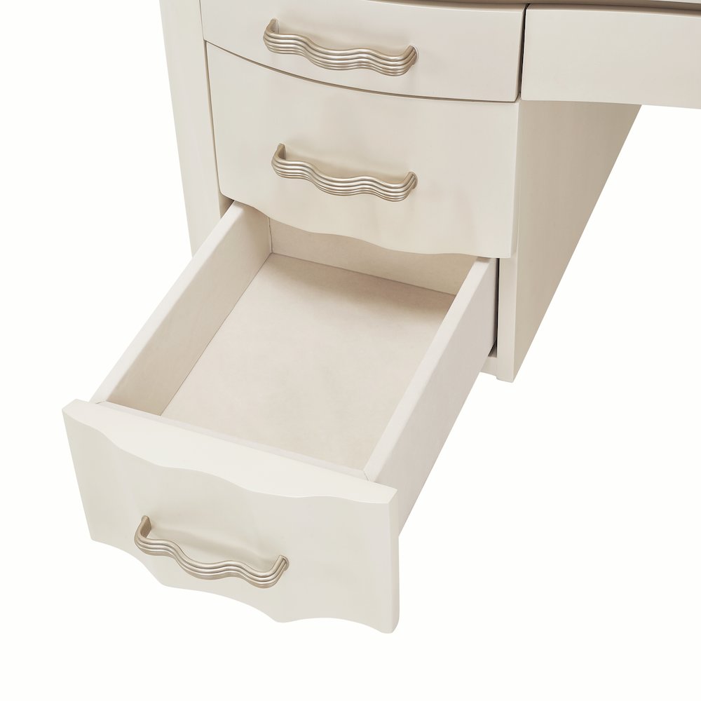 London Place Desk - Creamy Pearl
