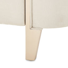 Malibu Crest Eastern King Curved Panel Bed - Chardonnay