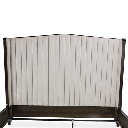 Paris Chic Cal. King Channel Tufted Panel Bed - Espresso