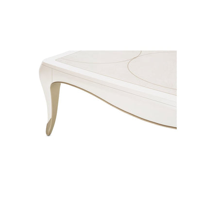 London Place Rectangular Cocktail Table - Creamy Pearl