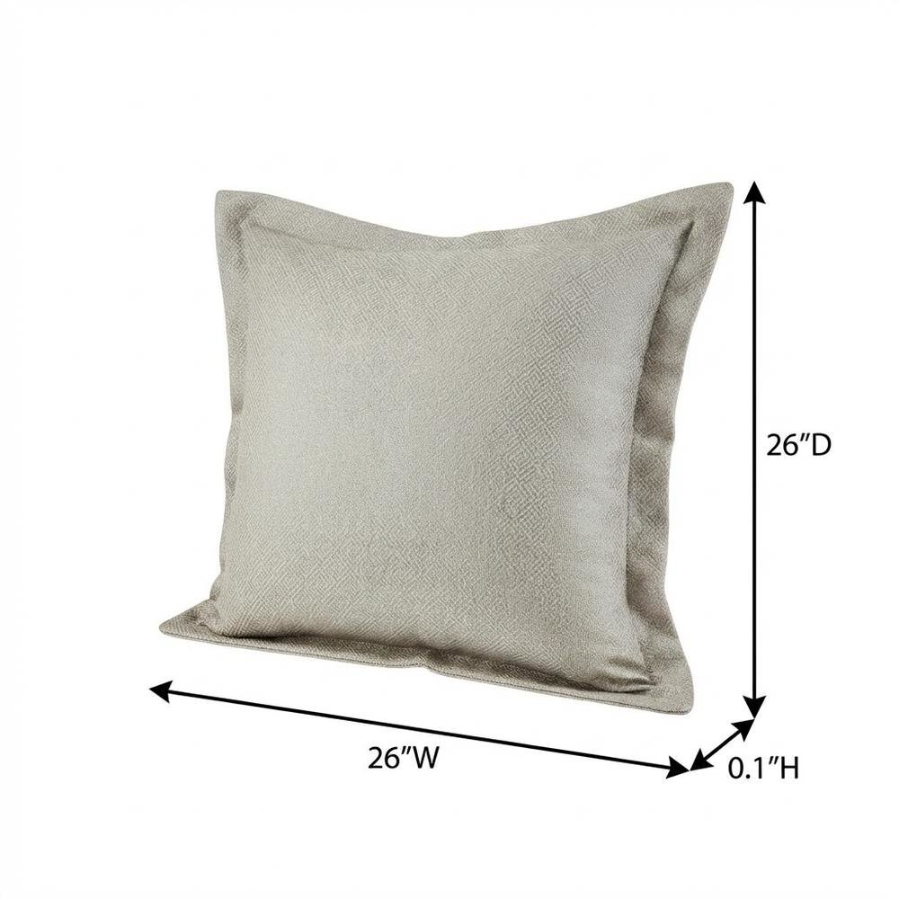 Port Orleans 26" Euro Sham - Grey