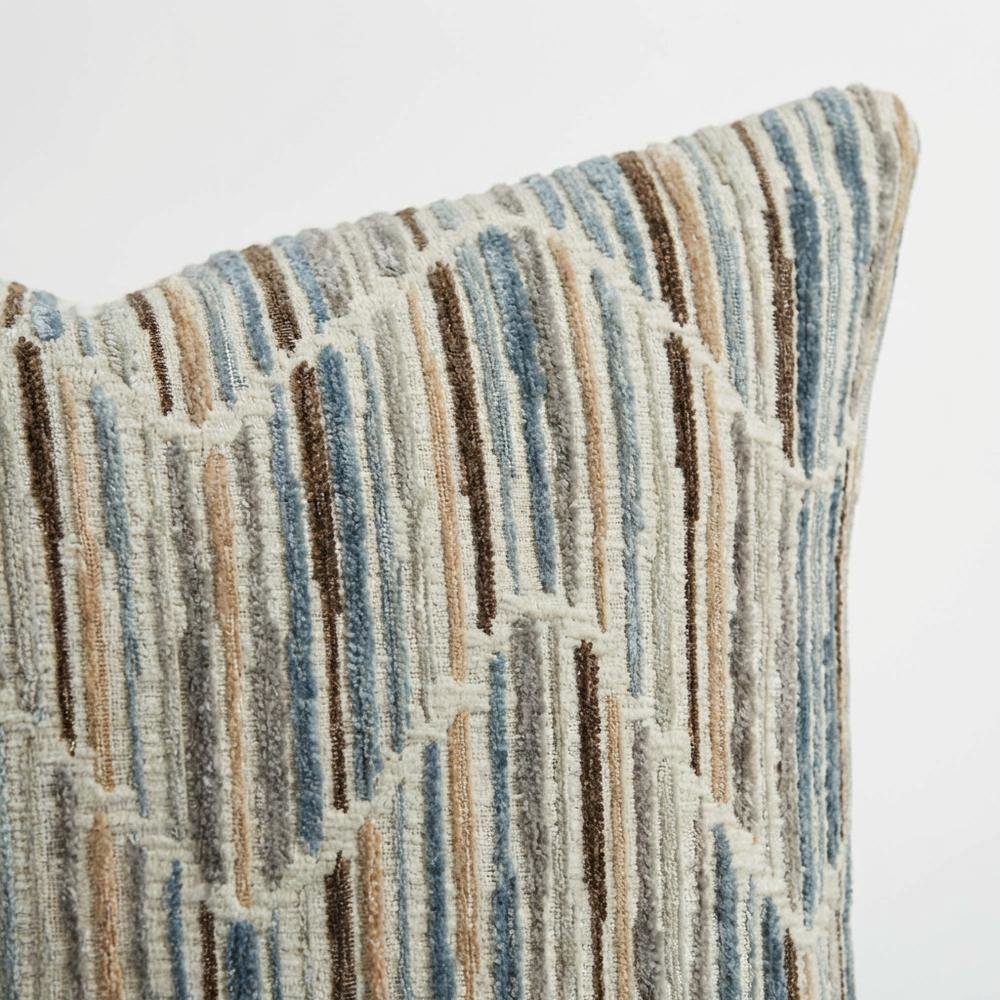 Renue Augusta 19" Square Throw Pillow, Set of 2 - Vapor Blue