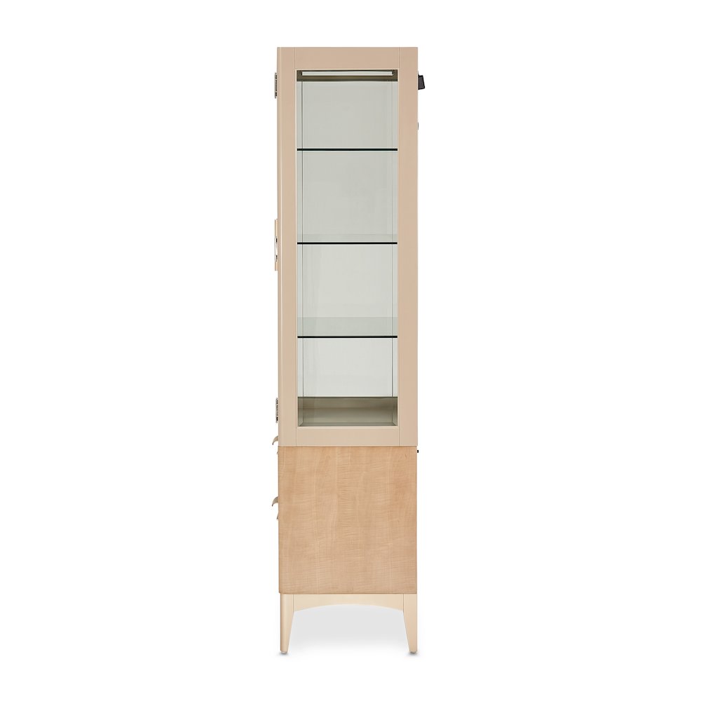 Malibu Crest Display Cabinet - Chardonnay