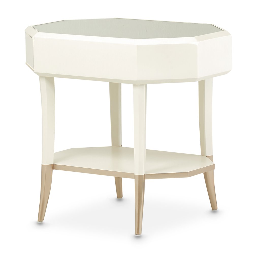 La Rachelle Octagonal End Table - Champagne