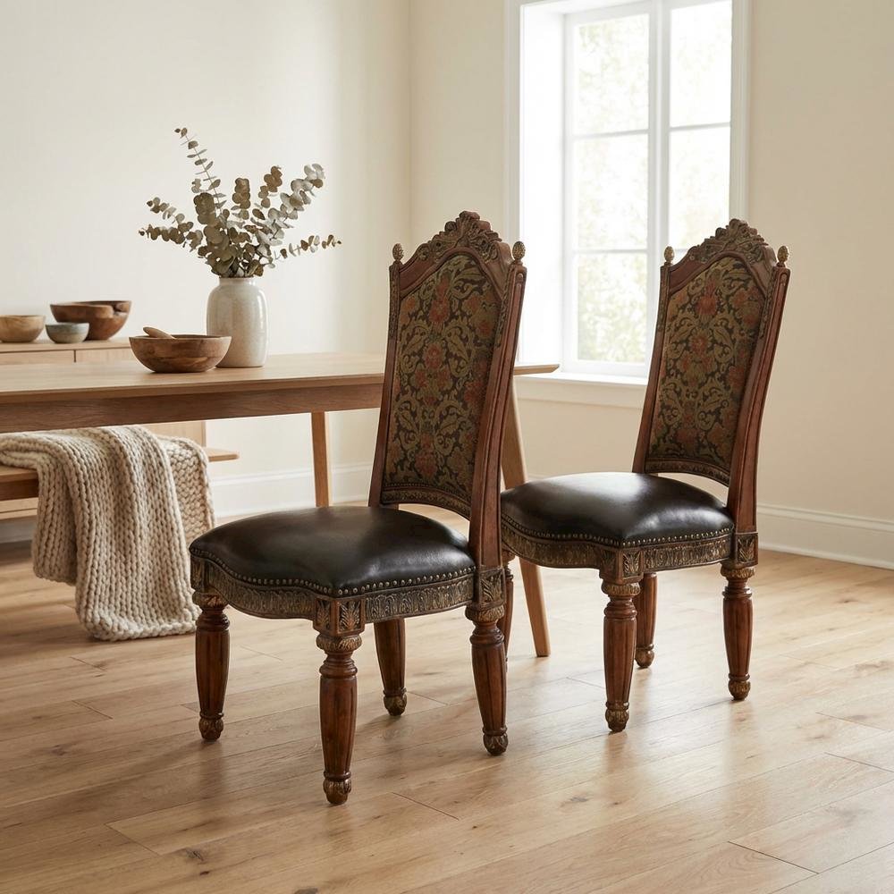 Villa Valencia Dining Side Chair - Classic Chestnut Set of 2