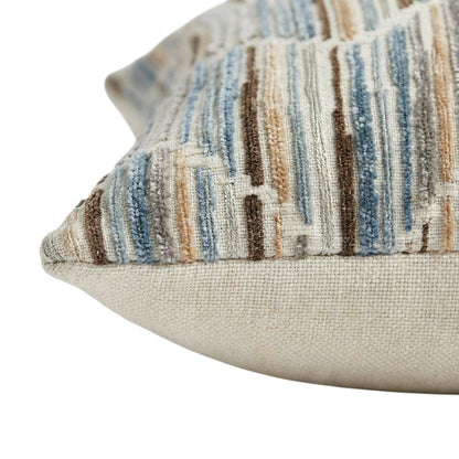 Renue Augusta 19" Square Throw Pillow, Set of 2 - Vapor Blue
