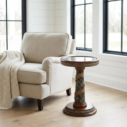 Villa Valencia Chairside Table - Classic Chestnut