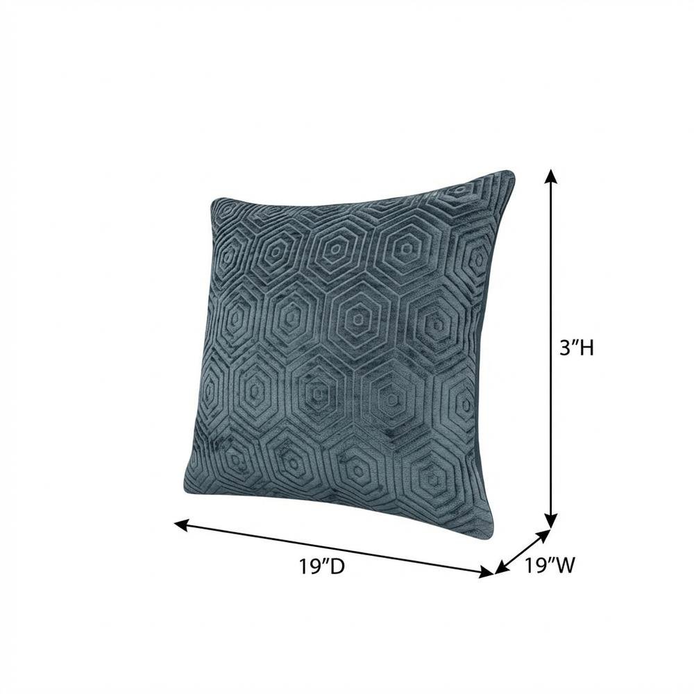 Blue My Mind Sutter 19" Square Pillow, Set of 2 - Pacific
