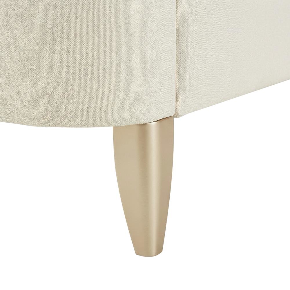 La Rachelle Eastern King Upholstered Panel Bed - Champagne