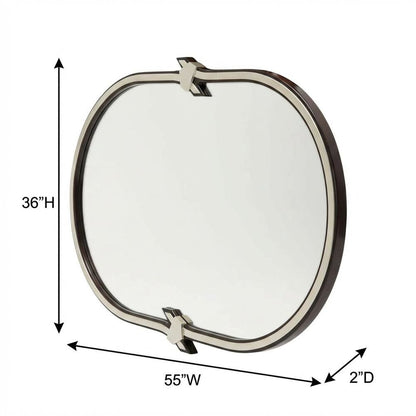 Paris Chic Wall Mirror - Espresso
