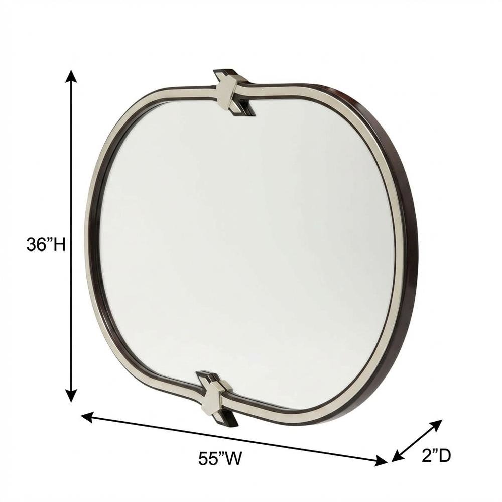 Paris Chic Wall Mirror - Espresso