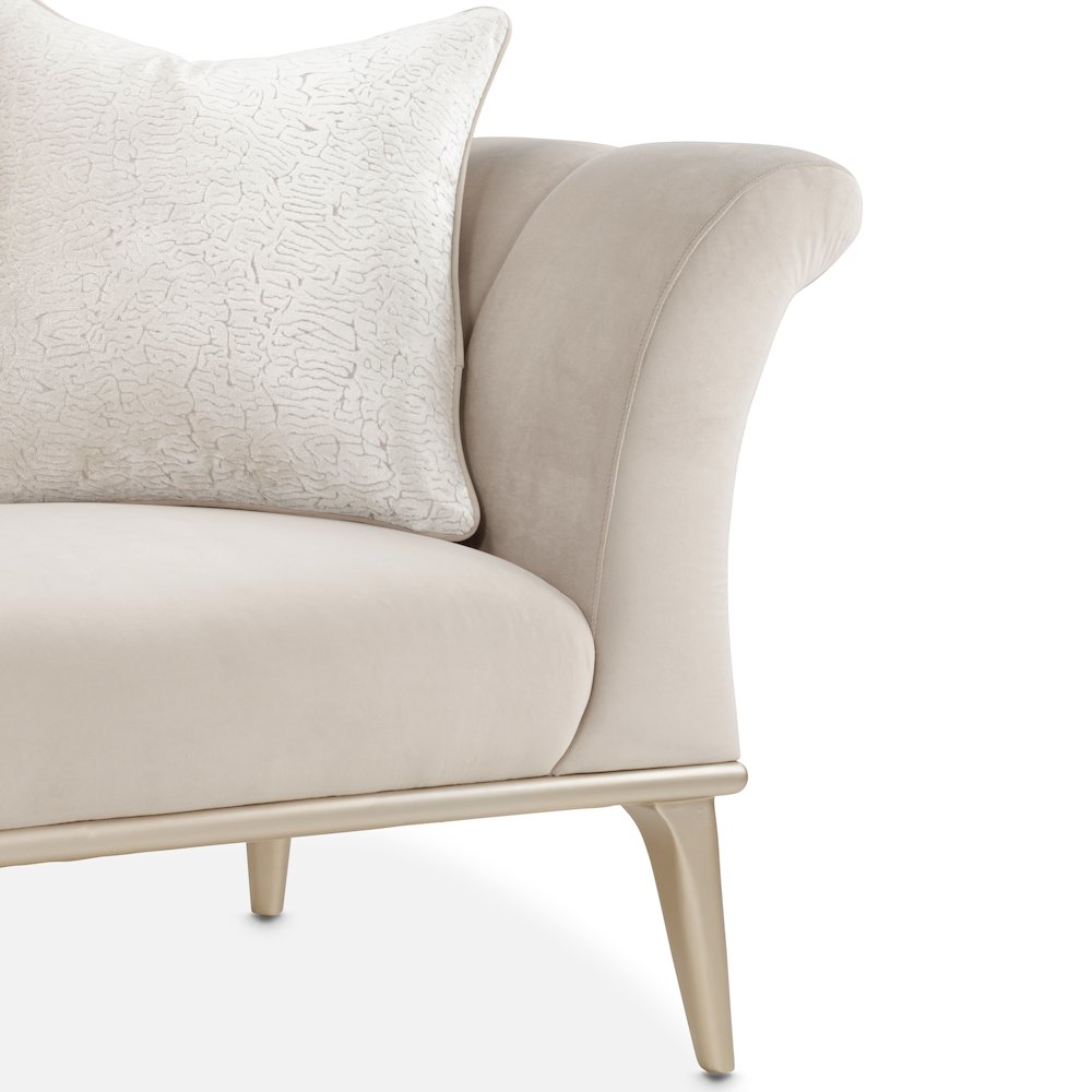 Yvette Chair and a Half - Porcini/Medium Champagne