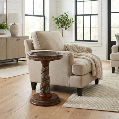 Villa Valencia Chairside Table - Classic Chestnut