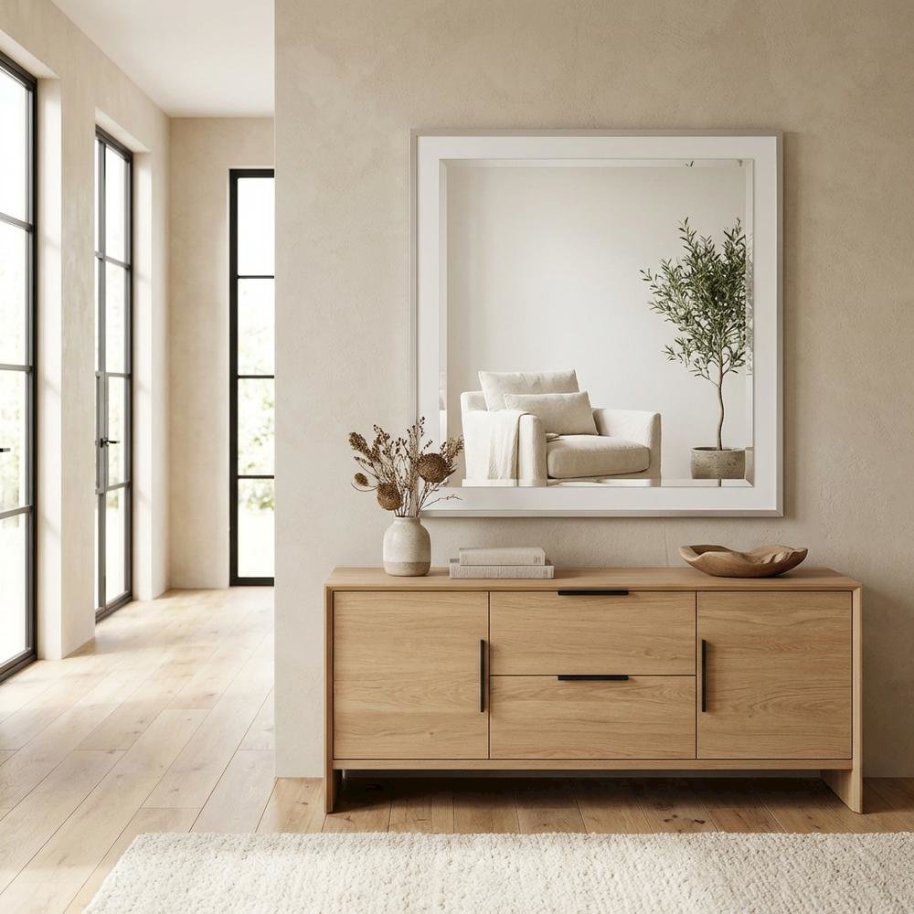 Marquee Wall Mirror - Cloud White