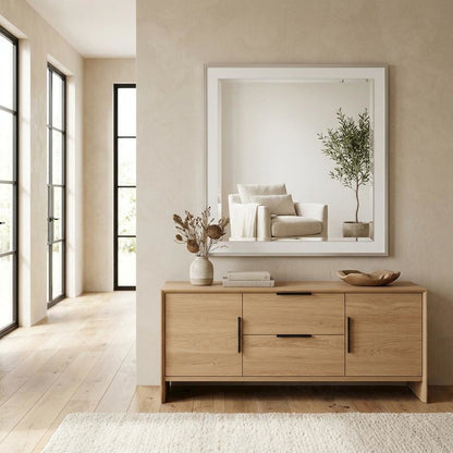 Marquee Wall Mirror - Cloud White