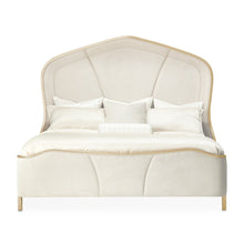 Malibu Crest Cal. King Curved Panel Bed - Chardonnay