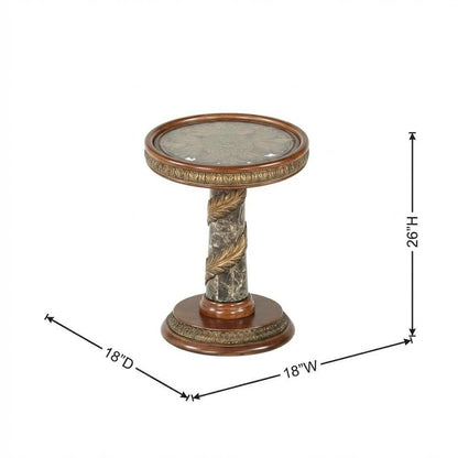 Villa Valencia Chairside Table - Classic Chestnut