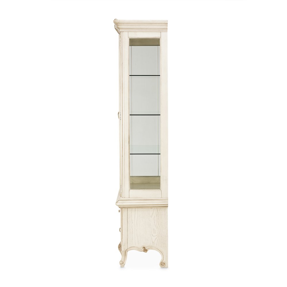 Platine de Royale Curio Display Cabinet - Champagne