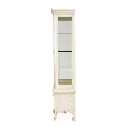 Platine de Royale Curio Display Cabinet - Champagne