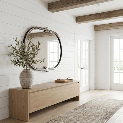 Paris Chic Wall Mirror - Espresso