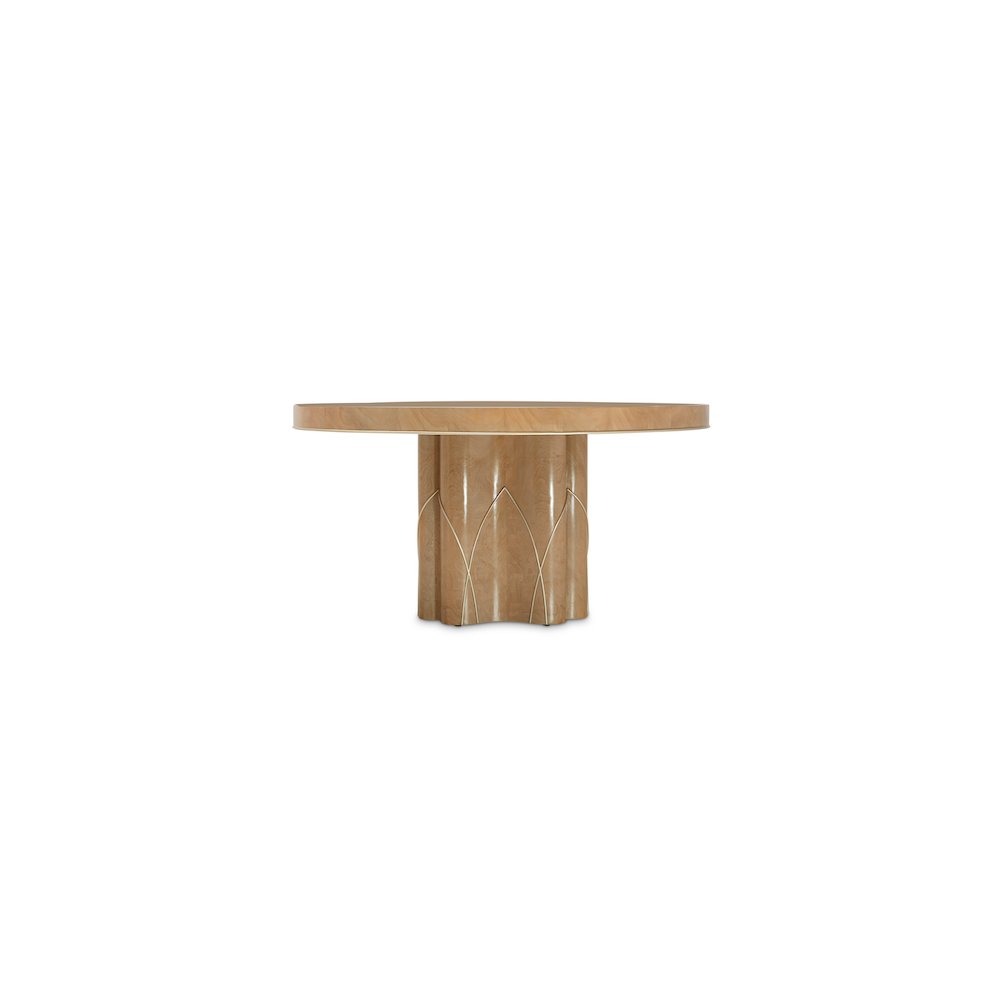 Villa Cherie Round Dining Table - Caramel