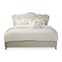 Villa Cherie Eastern King Channel Tufted Bed - Caramel