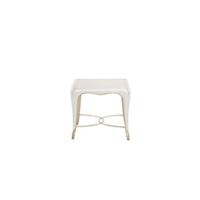 London Place Rectangular End Table - Creamy Pearl