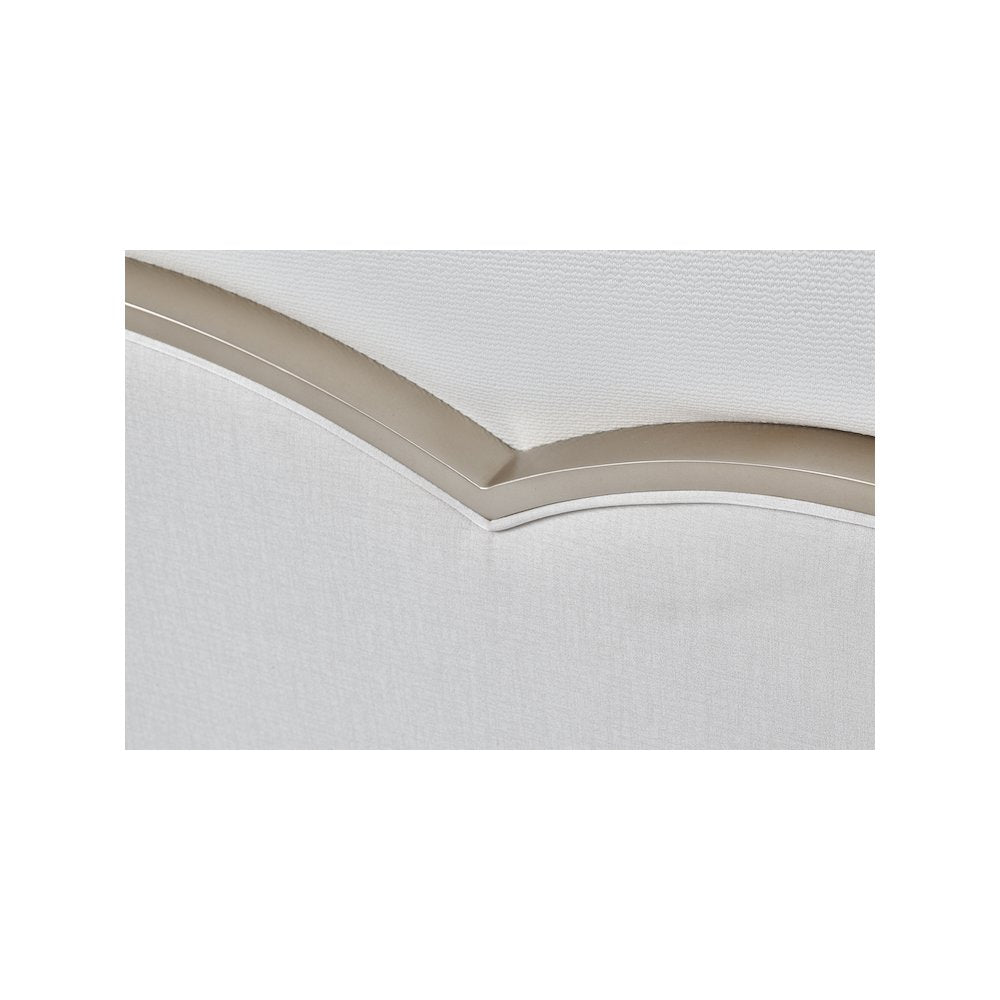 Malibu Crest Cal. King Scalloped Panel Bed - Chardonnay