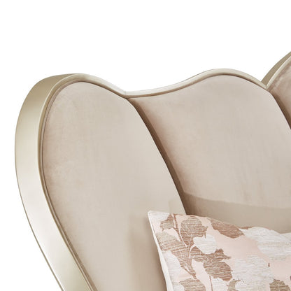 Villa Cherie Cal. King Channel Tufted Bed - Hazelnut