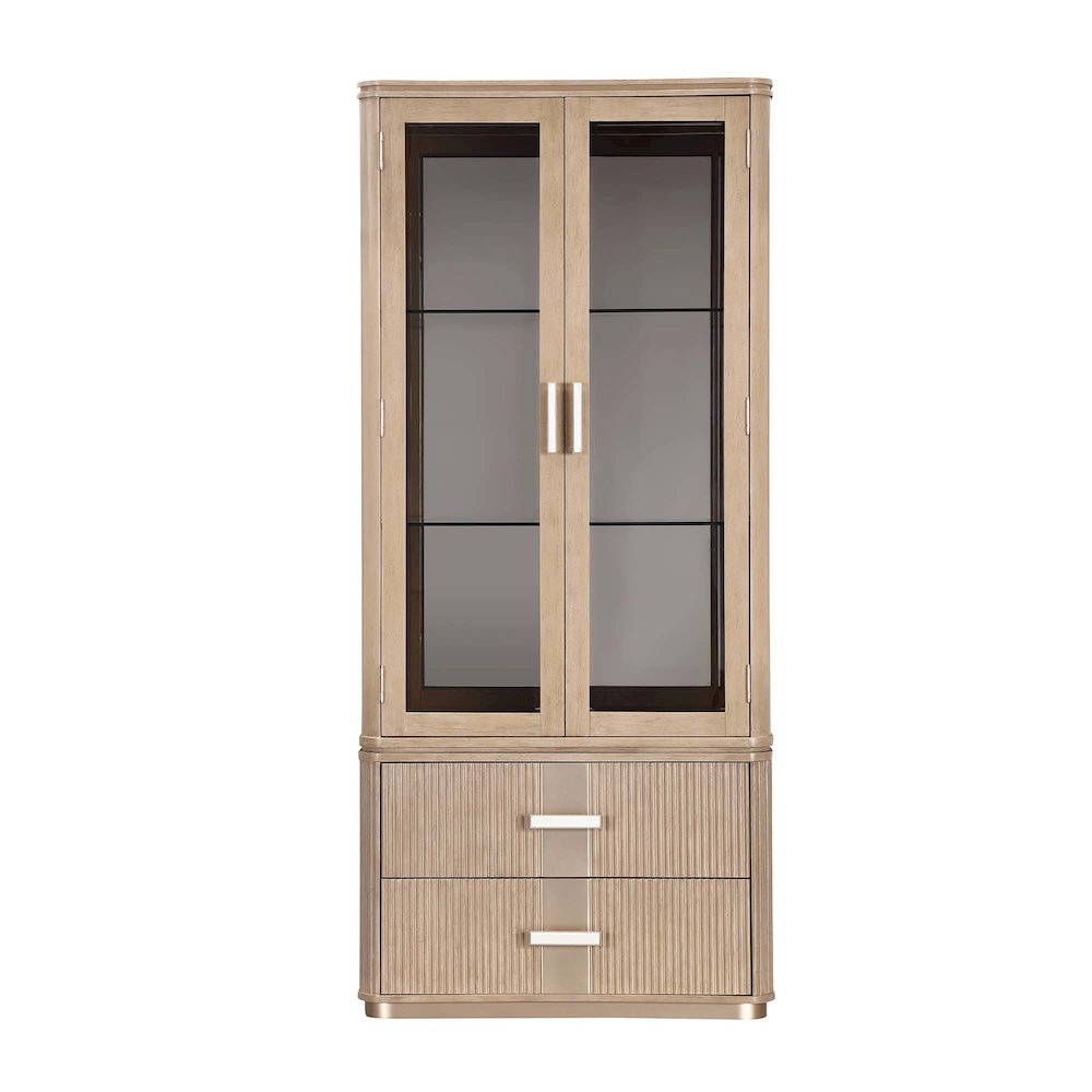West Kensington Display Cabinet - Sea Salt Caramel