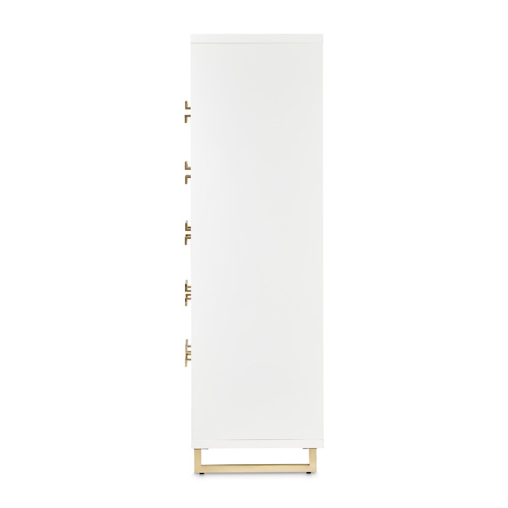 Palm Gate 6-Drawer Chest - Cloud White