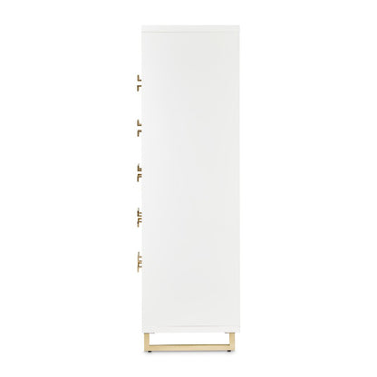 Palm Gate 6-Drawer Chest - Cloud White