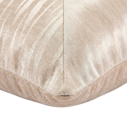 GLAMtastic Parallel 19" Square Pillow, Set of 2 - Cream