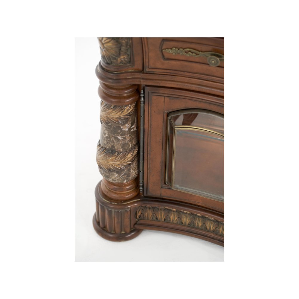 Villa Valencia China Cabinet - Classic Chestnut