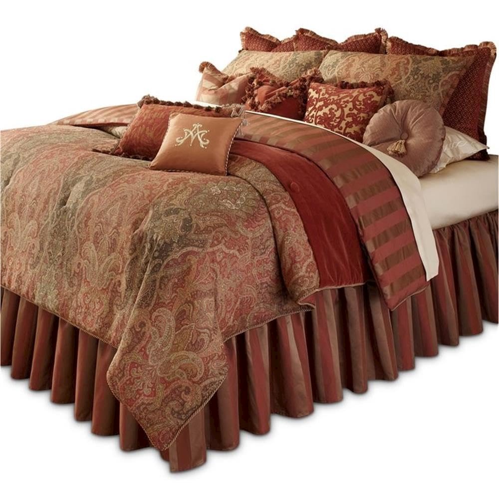 Woodside Park 13-Piece King Comforter Set - Spice