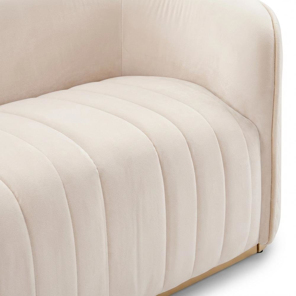 Ariana Sofa - Beige/Gold