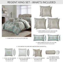 Regent 10-Piece King Comforter Set - Ice Blue