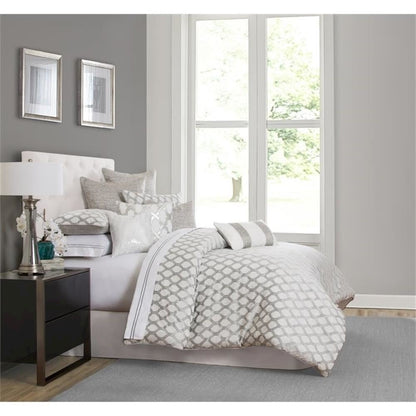 Newport 9-Piece Queen Comforter Set - Platinum