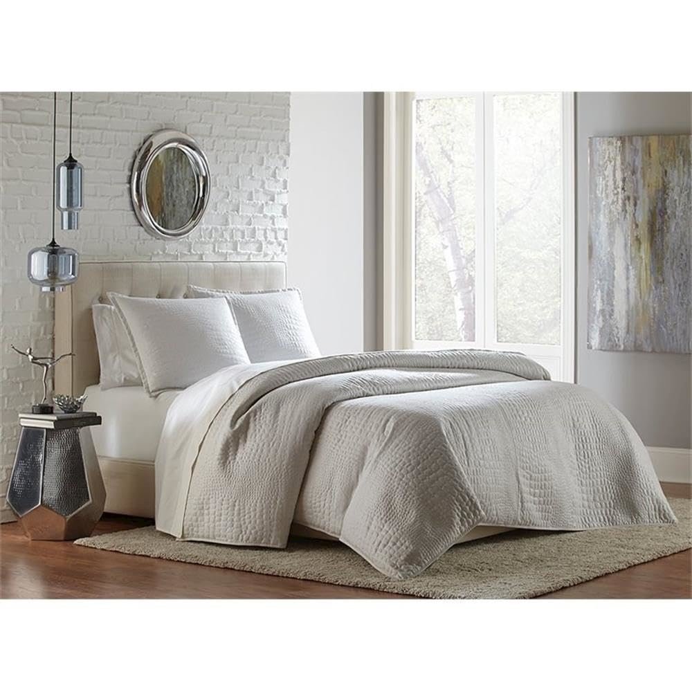 Brilliance 3-Piece King Coverlet/Duvet - White