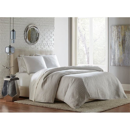 Brilliance 3-Piece King Coverlet/Duvet - White