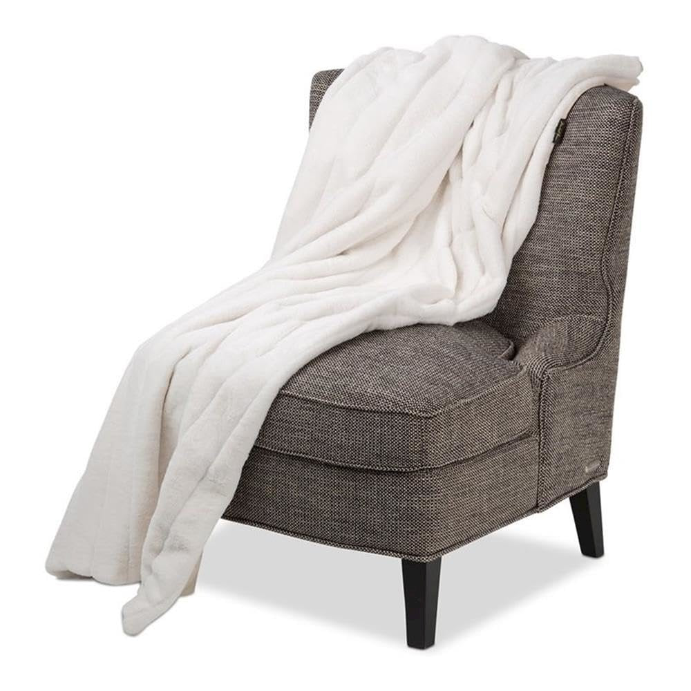 Bellhaven 56"x72" Faux-Fur Throw - Ivory