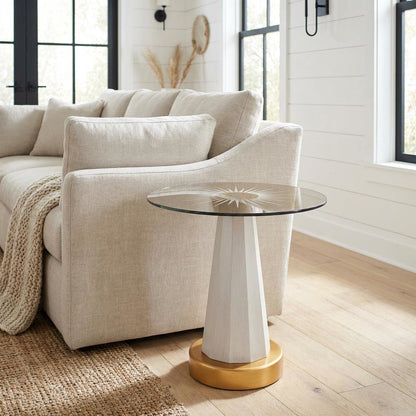 St. Charles Chairside Table - Dove Gray