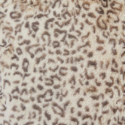 Snow Leopard 20" Square Pillow, Set of 2 - Natural