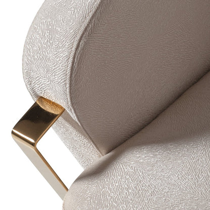 Carmela Accent Chair - Almond/Gold