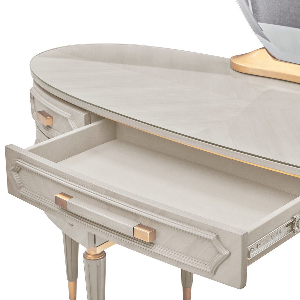 St. Charles Vanity Desk - Dove Gray