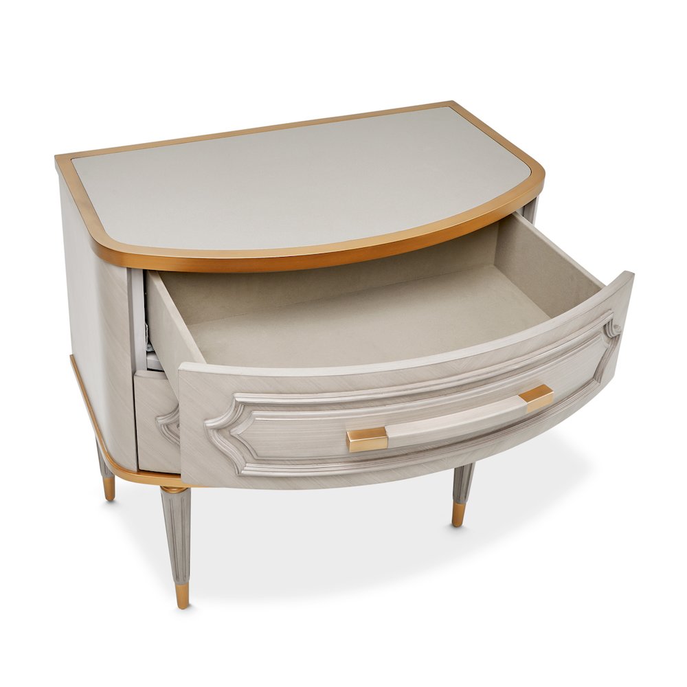 St. Charles 2-Drawer Nightstand - Dove Gray